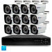 Комплект видеонаблюдения AHD 5Мп KIT-C512HD 12 камер для улицы, ночная съемка, датчик движения - Комплект видеонаблюдения AHD 5Мп KIT-C512HD 12 камер для улицы, ночная съемка, датчик движения