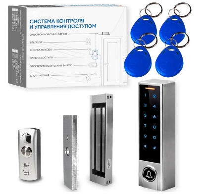Комплект СКУД Undino KIT-ACP501EM-180 эл. магнитный замок 180кг, RFID, WIFI Готовый комплект СКУД Undino KIT-ACP501EM-180 — это практичное и технологичное решение для организации умного контроля доступа с расширенными возможностями удалённого управления и оптимальным запиранием для средних и лёгких дверей.