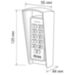 Козырек для панели доступа PS-K33EM белый, PETG пластик, защита от дождя и пыли - Козырек для панели доступа PS-K33EM белый, PETG пластик, защита от дождя и пыли
