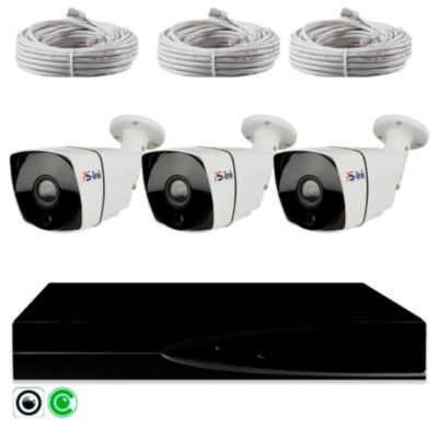 Комплект видеонаблюдения IP 2Мп KIT-C203POE-YE облако IPEye, три уличные камеры Комплект видеонаблюдения IP 2Мп  KIT-C203POE-YE - это готовое решение для организации профессиональной системы безопасности, объединяющее облачные IP-камеры с разрешением 2 Мп и премиальный 4-канальный видеорегистратор с поддержкой PoE.