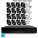 Комплект видеонаблюдения AHD 5Мп KIT-C516HD 16 камер для улицы, ночная съемка, датчик движения - Комплект видеонаблюдения AHD 5Мп KIT-C516HD 16 камер для улицы, ночная съемка, датчик движения