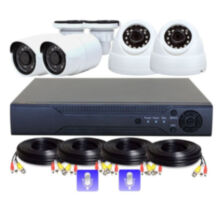 Комплект видеонаблюдения AHD 5Мп PST K04BFM 4 камеры 2 микрофона