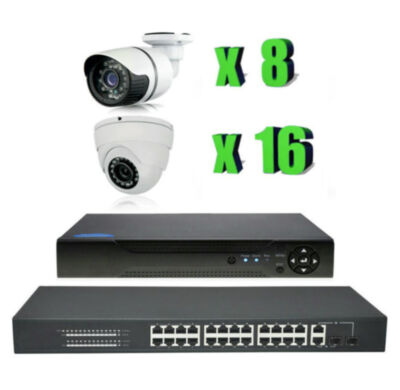 Комплект видеонаблюдения IP Ps-Link KIT-B2168IP-POE / 2Мп / 24 камеры / питание POE 