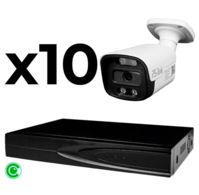 Комплект видеонаблюдения IP 8Мп KIT-C810IP-ST 10 камер для улицы, умная аналитика, детекция человека, детекция автомобиля, область вторжения Флагманский комплект IP-видеонаблюдения  KIT-C810IP-ST - это профессиональное решение для тотальной защиты крупных объектов с бескомпромиссными требованиями к качеству изображения и интеллектуальной аналитике: промышленных объектов, режимных территорий, логистических центров, аэропортов, стадионов и других объектов повышенной ответственности.