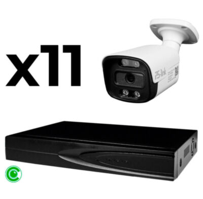 Комплект видеонаблюдения IP 8Мп KIT-C811IP-ST 11 камер для улицы, умная аналитика, детекция человека, детекция автомобиля, область вторжения Флагманский комплект IP-видеонаблюдения  KIT-C811IP-ST - это профессиональное решение для тотальной защиты крупных объектов с бескомпромиссными требованиями к качеству изображения и интеллектуальной аналитике: промышленных объектов, режимных территорий, логистических центров, аэропортов, стадионов и других объектов повышенной ответственности.