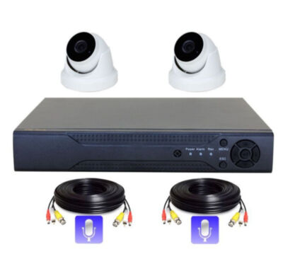 Комплект видеонаблюдения AHD 8Мп PST K02AXM 2 камеры для помещения 2 микрофона Технические характеристики
Регистратор
Видео
Сжатие видео: H.264, H.265
Формат записи: 1080P, 4K
Частота кадров: 1080P-25fps, 4K-13fps
Видео вход: 4 шт. BNC
Видео выход:&nbsp;VGA, HDMI
Аудио
Аудио вход: 4-канала RCA
Аудио выход: 1-канал
Запись и проигрывание
Режим записи: Ручной режим, по детектору движения, по расписанию
Проигрывание: Воспроизведение 4-х каналов
Хранение записей: Жесткий диск формата 3.5" SATA
Режим резервного копирования: Сеть, USB накопитель
Дополнительные порты:
Сетевой порт: RJ45 10Мб / 100Мб
Порт управления PTZ : RS-485
Порт USB : 2 х USB 2.0
Порт HDD : 1 x HDD SATA до 6000 Гб формат 3.5"
Другое:
Электропитание: Внешний источник питания DC 12В / 2A
Рабочая температура: -10 С....+55 С
Рабочая влажность: 10%-90%
Видеокамера купольная (для помещений)
Матрица: 1/3 "CMOS 5Мп
Разрешение: 2595*1944px
ИК-подсветка: 12 IR LED светодиодов
Дальность ИК-подсветки: До 20 метров
Объектив: 3.6 мм
Микрофон: нет
Светочувствительность :&nbsp;0 Лк при вкл. ИК подсветке
Микрофон
Матрица: 1/3 "CMOS 5Мп
Разрешение: 2595*1944px
ИК-подсветка: 12 IR LED светодиодов
Дальность ИК-подсветки: До 20 метров
Объектив: 3.6 мм
Микрофон: нет
Светочувствительность :&nbsp;0 Лк при вкл. ИК подсветке