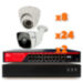Комплект видеонаблюдения IP Ps-Link KIT-B2824IP-POE / 2Мп / 32 камеры / питание POE - Комплект видеонаблюдения IP Ps-Link KIT-B2824IP-POE / 2Мп / 32 камеры / питание POE