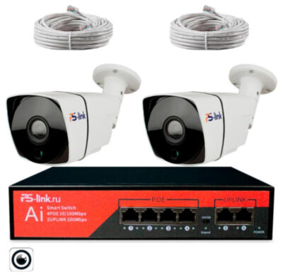 Комплект видеонаблюдения IP 2Мп KIT-C202POE-YE-LT облако IPEye, две уличные камеры Комплект облачного видеонаблюдения IP 2Мп  KIT-C202POE-YE-LT - это готовое решение для организации профессиональной системы безопасности без видеорегистратора, объединяющее уличные IP-камеры с поддержкой PoE и облачным сервисом iPEYE Cloud, а также компактный PoE-коммутатор для централизованного питания.