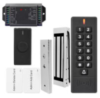 Система СКУД KIT-SK7-180 беспроводная, электромагнитный замок 180 кг, кнопочная панель, 1000 пользователей, IP65