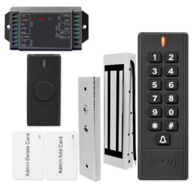 Система СКУД KIT-SK7-180 беспроводная, электромагнитный замок 180 кг, кнопочная панель, 1000 пользователей, IP65 Комплект беспроводного СКУД  KIT-SK7-180 — это готовая система контроля доступа с электромагнитным замком, рассчитанная на быструю установку без прокладки проводов.