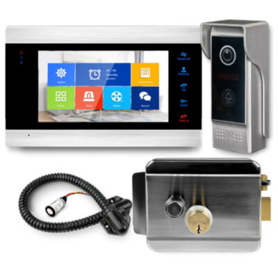 Комплект видеодомофона Ps-Link KIT-DB09-SS / WIFI с электромеханическим замком KIT-DB09-SS - комплект проводного видеодомофона с WIFI модулем для идентификации и пропуска посетителей на объект, в том числе удаленно через приложение на смартфоне.