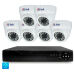 Комплект видеонаблюдения AHD 8Мп KIT-A806HD 6 камер для помещения, ночная съемка, датчик движения - Комплект видеонаблюдения AHD 8Мп KIT-A806HD 6 камер для помещения, ночная съемка, датчик движения