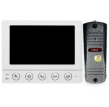 Комплект видеодомофона Ps-Link PS-854KB с вызывной панелью, управление электрозамком, монитор 4" для квартиры, дома, дачи
