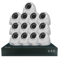 Комплект видеонаблюдения IP 5Мп KIT-A513IP-POE 13 камер с ночной съемкой для помещения, с датчиком движения, питание PoE
