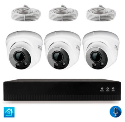 Комплект видеонаблюдения IP 2Мп KIT-A203IPM-POE 3 камеры с микрофоном для помещения, питание PoE, ночная съёмка KIT-A203IPM-POE – полноценный комплект видеонаблюдения состоящий из IP видеорегистратора c PoE, трех камер видеонаблюдения (купольные для помещений) со встроенными микрофонами и двух бухт UTP кабелей по 10 метров.