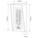 Козырёк для панели доступа PS-S601EM-WP серый, PETG пластик, защита от дождя и пыли - Козырёк для панели доступа PS-S601EM-WP серый, PETG пластик, защита от дождя и пыли