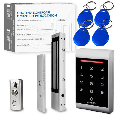 Комплект СКУД Undino KIT-ACP101MF-280 эл. магнитный замок 280кг, RFID Готовый комплект СКУД Undino KIT-ACP101MF-280 — это усиленное решение для организации надёжного контроля доступа на объектах с повышенными требованиями к безопасности.