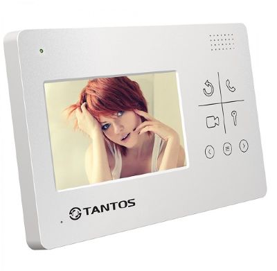 Видеодомофон Tantos LILU Цветной монитор с сенсорными кнопками. TFT, 4,3", 2 вх. для вызывных панелей,до 4шт. мониторов в параллель