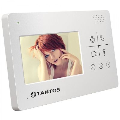 Видеодомофон Tantos LILU SD Сенсорный, цветной, 4,3", 2 вх. для вызывных панелей, до 4шт. мониторов в параллель