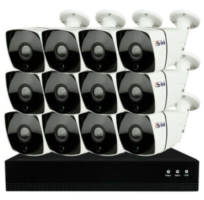 Комплект видеонаблюдения IP Ps-Link KIT-C812IP-POE / 8Мп / 12 камеры / питание POE 