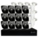 Комплект видеонаблюдения IP Ps-Link KIT-C812IP-POE / 8Мп / 12 камеры / питание POE - Комплект видеонаблюдения IP Ps-Link KIT-C812IP-POE / 8Мп / 12 камеры / питание POE