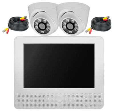Комплект видеонаблюдения AHD 5Мп KIT-A9502HD 2 камеры для помещения, регистратор с монитором KIT-A9502HD — это современный комплект видеонаблюдения, состоящий из гибридного видеорегистратора A9104HX с 10-дюймовым монитором и купольных AHD камер PS-AHD305 с разрешением 5 Мп.