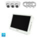 Комплект видеонаблюдения IP Ps-Link KIT-A203IP-POE-LCD / 2Мп / 3 камеры / монитор - Комплект видеонаблюдения IP Ps-Link KIT-A203IP-POE-LCD / 2Мп / 3 камеры / монитор