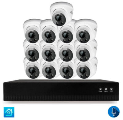 Комплект видеонаблюдения IP 2Мп KIT-A213IPM-POE 13 камер с микрофоном для помещения, питание PoE, ночная съёмка KIT-A213IPM-POE - полноценный комплект видеонаблюдения состоящий из IP видеорегистратора c PoE, 13 камер видеонаблюдения (купольные для помещений) с микрофонами.