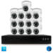 Комплект видеонаблюдения IP 2Мп KIT-A213IPM-POE 13 камер с микрофоном для помещения, питание PoE, ночная съёмка - Комплект видеонаблюдения IP 2Мп KIT-A213IPM-POE 13 камер с микрофоном для помещения, питание PoE, ночная съёмка