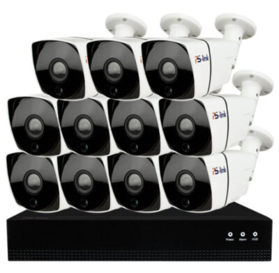 Комплект видеонаблюдения IP 2Мп KIT-С211IP-POE 11 камер с ночной съемкой для улицы, с датчиком движения, питание PoE Комплект проводного IP-видеонаблюдения представляет собой полностью готовое к работе решение для организации надежной системы безопасности на загородных участках, в частных домах, небольших офисах, магазинах, складских помещениях и на парковках, которое включает в себя всё необходимое для быстрого запуска: цифровой 16-канальный видеорегистратор, уличные 2-мегапиксельные IP-камеры с ИК-подсветкой.