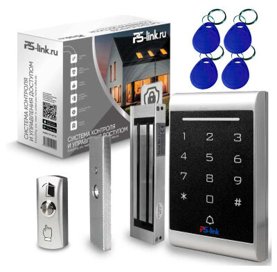 Система СКУД KIT-1203MF-180 электромагнитный замок 180кг тип НО, кодовая панель Mifare 13.56, 2000 пользователей, IP40 Комплект СКУД KIT-1203MF-180 — это готовое и надёжное решение для организации системы контроля доступа в офисах, жилых зданиях, учреждениях и на других объектах с высокой проходимостью.
