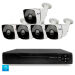 Комплект видеонаблюдения AHD 8Мп KIT-C805HD 5 камер для улицы, ночная съемка, датчик движения - Комплект видеонаблюдения AHD 8Мп KIT-C805HD 5 камер для улицы, ночная съемка, датчик движения