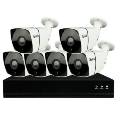Комплект видеонаблюдения IP Ps-Link KIT-C806IP-POE / 8Мп / 6 камер / питание POE 