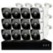 Комплект видеонаблюдения IP 2Мп KIT-С212IP-POE 12 камер с ночной съемкой для улицы, с датчиком движения, питание PoE - Комплект видеонаблюдения IP 2Мп KIT-С212IP-POE 12 камер с ночной съемкой для улицы, с датчиком движения, питание PoE