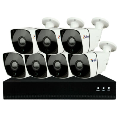 Комплект видеонаблюдения IP Ps-Link KIT-C807IP-POE / 8Мп / 7 камер / питание POE 