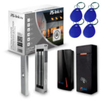 Система СКУД KIT-M010EM-WP-P-180 на 1 дверь, электромагнитный замок 180 кг, 2 всепогодных считывателя RFID 125 кГц EM-Marine