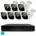 Комплект видеонаблюдения AHD 8Мп KIT-C807HD 7 камер для улицы, ночная съемка, датчик движения - Комплект видеонаблюдения AHD 8Мп KIT-C807HD 7 камер для улицы, ночная съемка, датчик движения
