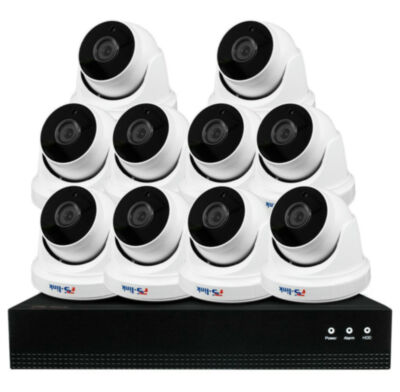 Комплект видеонаблюдения IP Ps-Link KIT-A810IP-POE / 8Мп / 10 камер / питание POE 