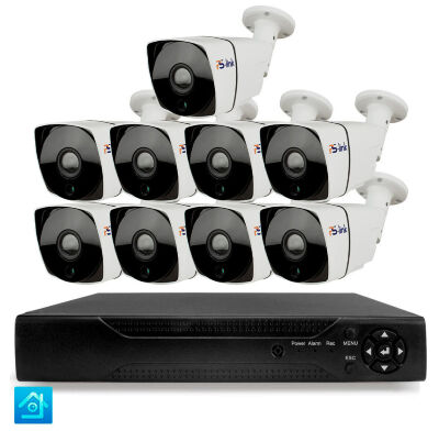 Комплект видеонаблюдения AHD 8Мп KIT-C809HD 9 камер для улицы, ночная съемка, датчик движения Комплект всепогодного 4K AHD-видеонаблюдения KIT-C809HD - это профессиональное решение премиум-класса для наружной установки на объектах с повышенными требованиями к детализации изображения и интеллектуальному анализу: банках, автозаправочных станциях, коттеджных поселках, промышленных предприятиях, логистических центрах, парковках и других территориях, где критически важно различать мельчайшие детали на значительном удалении.