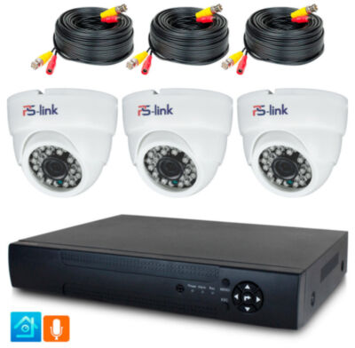 Комплект видеонаблюдения AHD 5Мп KIT-A503HD-MX KIT-A503HD-MX — готовый комплект видеонаблюдения AHD 5 Мп с записью звука для дома, магазина, офиса, склада, квартиры, гаража или небольшой коммерческой площадки.