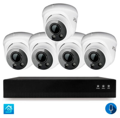 Комплект видеонаблюдения IP 5Мп KIT-A505IPM-POE 5 камер с микрофоном для помещения, питание PoE, ночная съёмка KIT-A505IPM-POE - полноценный комплект видеонаблюдения состоящий из IP видеорегистратора c PoE и 5-ти камер видеонаблюдения (купольные для помещений) с микрофоном.