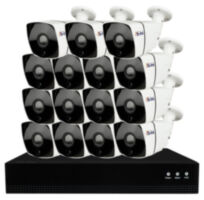 Комплект видеонаблюдения IP 2Мп KIT-С215IP-POE 15 камер с ночной съемкой для улицы, с датчиком движения, питание PoE