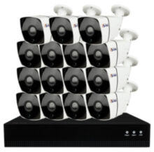 Комплект видеонаблюдения IP 2Мп  KIT-С215IP-POE 15 камер с ночной съемкой для улицы, с датчиком движения, питание PoE