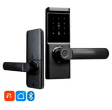 Умный дверной замок  PS-S15 Bluetooth электронный биометрический со сканером отпечатка пальца и клавиатурой для входной двери