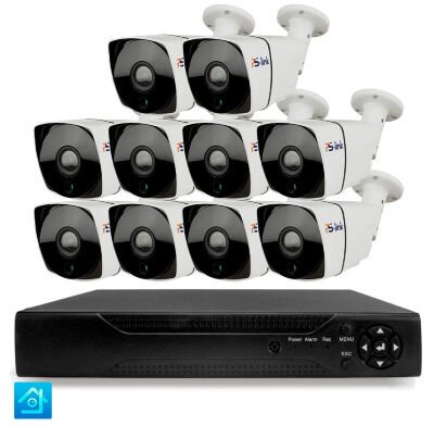 Комплект видеонаблюдения AHD 8Мп KIT-C810HD 10 камер для улицы, ночная съемка, датчик движения Комплект всепогодного 4K AHD-видеонаблюдения KIT-C810HD - это профессиональное решение премиум-класса для наружной установки на объектах с повышенными требованиями к детализации изображения и интеллектуальному анализу: банках, автозаправочных станциях, коттеджных поселках, промышленных предприятиях, логистических центрах, парковках и других территориях, где критически важно различать мельчайшие детали на значительном удалении.