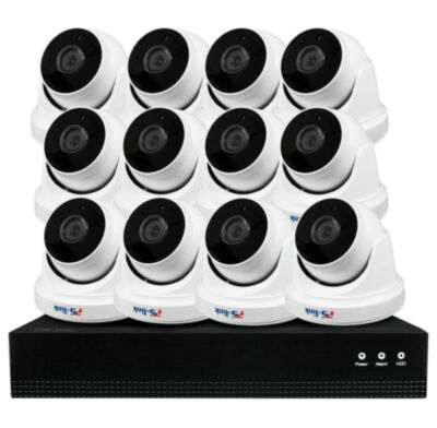 Комплект видеонаблюдения IP Ps-Link KIT-A812IP-POE / 8Мп / 12 камер / питание POE 