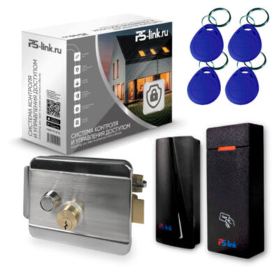Система СКУД KIT-M010EM-WP-P-SSM на 1 дверь, НЗ электромеханический замок, 2 всепогодных считывателя RFID 125 кГц EM-Marine Комплект СКУД  KIT-M010EM-WP-P-SSM на одну дверь на базе контроллера со встроенным считывателем, дополнительного считывателя RFID, а также с четырьмя RFID ключами и электромеханическим замком для организации контролируемого доступа определенного круга лиц в различные офисные или служебные помещения с обязательной идентификацией по RFID ключу.