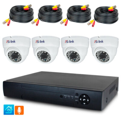 Комплект видеонаблюдения AHD 5Мп KIT-A504HD-MX KIT-A504HD-MX — готовый комплект видеонаблюдения AHD 5 Мп с записью звука для дома, магазина, офиса, склада, квартиры, гаража или небольшой коммерческой площадки.