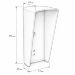 Козырек для панелей доступа UD-CR101 и UD-CR301 жёлтый PETG, защита от осадков и солнца - Козырек для панелей доступа UD-CR101 и UD-CR301 жёлтый PETG, защита от осадков и солнца