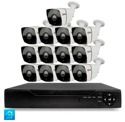 Комплект видеонаблюдения AHD 8Мп KIT-C813HD 13 камер для улицы, ночная съемка, датчик движения Комплект всепогодного 4K AHD-видеонаблюдения KIT-C813HD - это профессиональное решение премиум-класса для наружной установки на объектах с повышенными требованиями к детализации изображения и интеллектуальному анализу: банках, автозаправочных станциях, коттеджных поселках, промышленных предприятиях, логистических центрах, парковках и других территориях, где критически важно различать мельчайшие детали на значительном удалении.